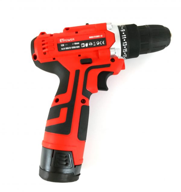 12V Power Cordless Drill Driver with Battery and Charger - Image 2
