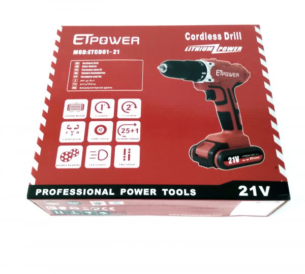 21V Drill Driver color box