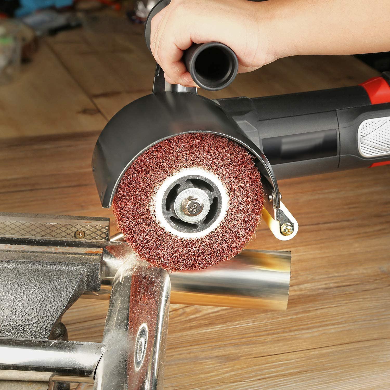Electric Burnisher Roller Sander Stainless Steel Finisher Polisher - Image 6