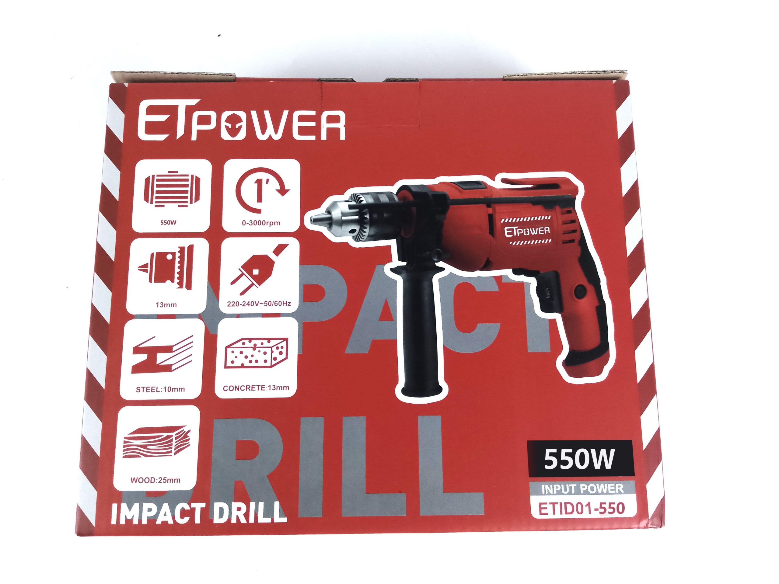 13mm 550W Reversible Electric Impact Drill Driver - Image 5