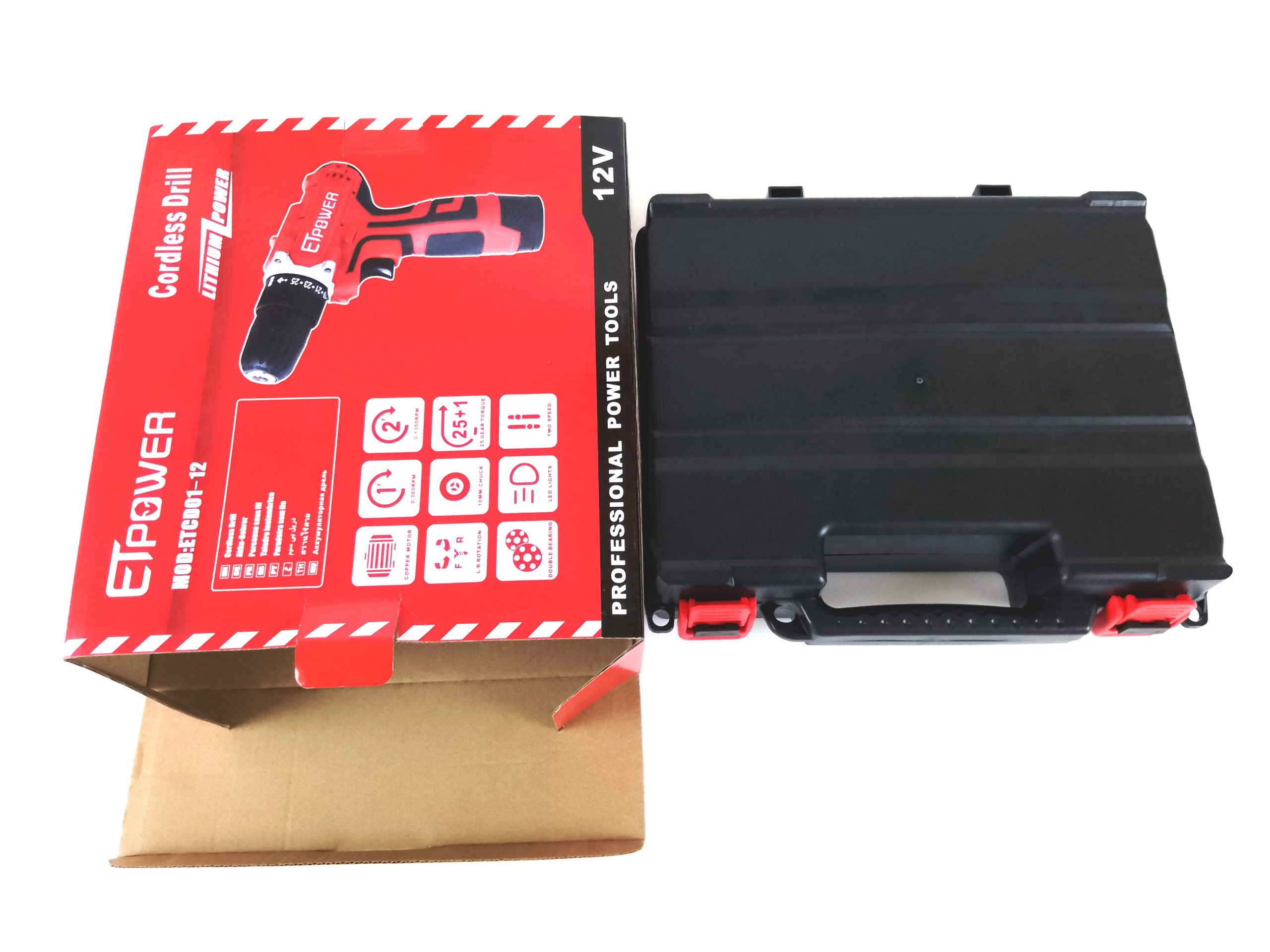 12V Power Cordless Drill Driver with Battery and Charger - Image 6