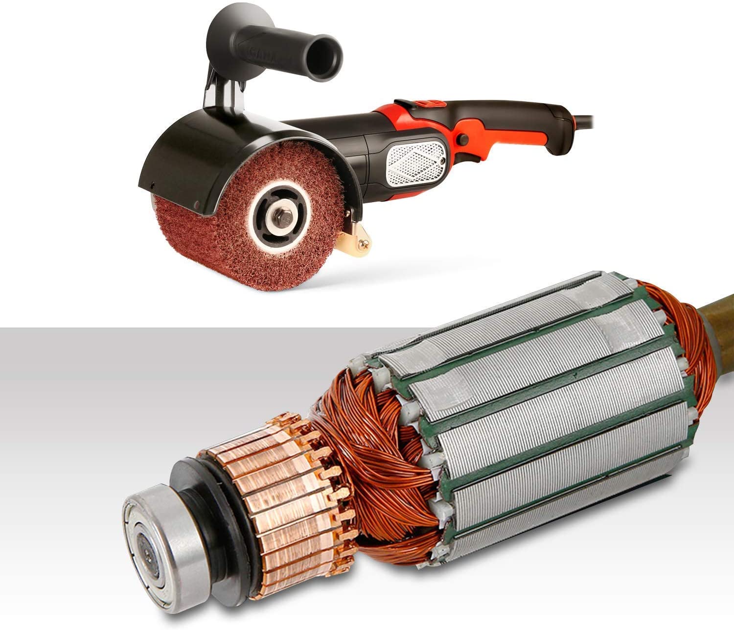 Electric Burnisher Roller Sander Stainless Steel Finisher Polisher - Image 2